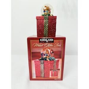 Kirkland Signature Multicolor Interchangeable Top Christmas Water Globe Box